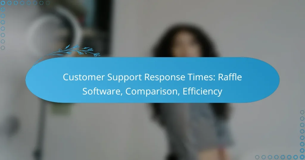 Délais de Réponse du Support Client : Raffle Software, Comparaison, Efficacité